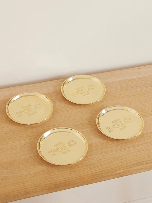 Polo Bar Gold-tone Coasters