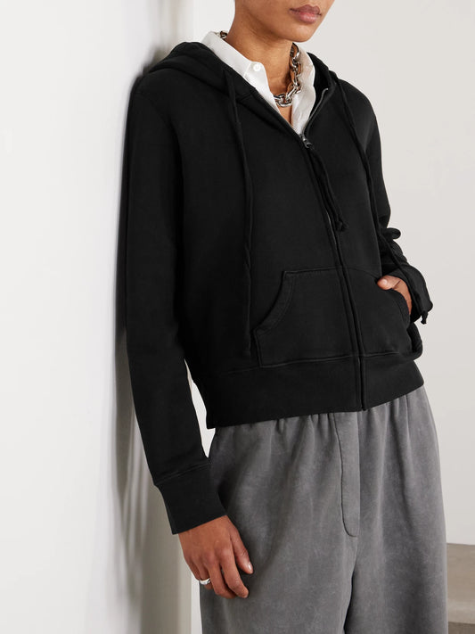 Callie Cotton-jersey Hoodie