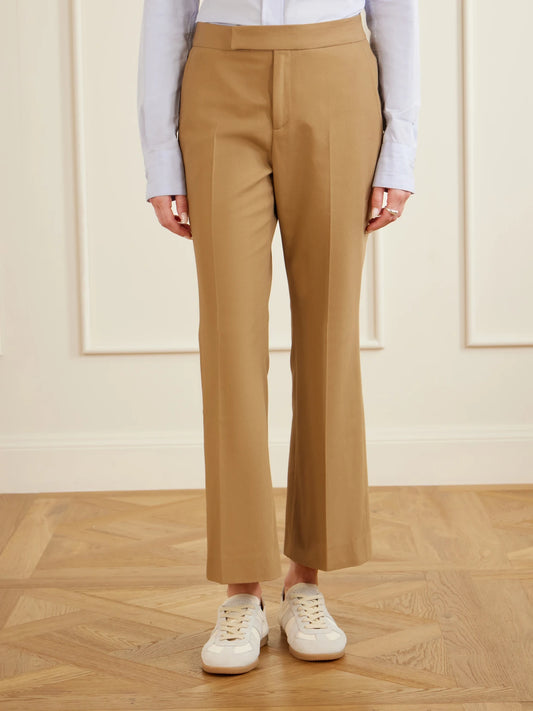 Maria McManus Cotton-blend Straight-leg High-waist Pants