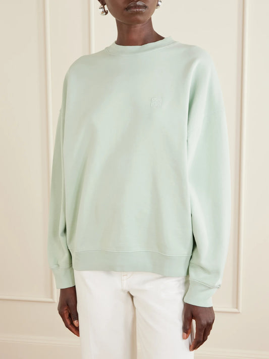 Miles Logo-embroidered Cotton-jersey Sweatshirt