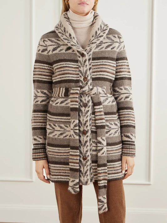RRL Rory Belted Alpaca-blend Cardigan