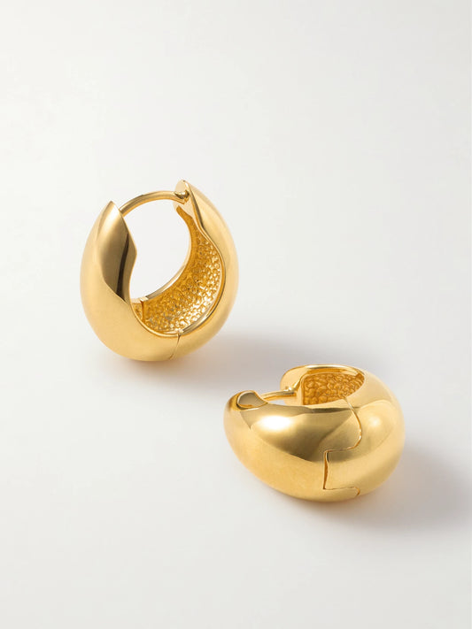 Gold Vermeil Hoop Earrings