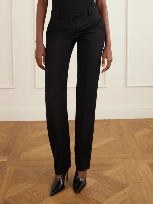 Caius Wool-twill Straight-leg Pants