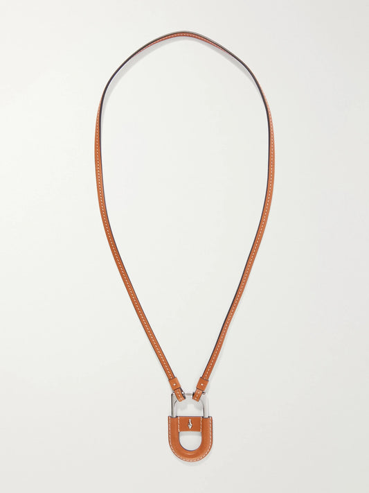 Jacques Marie Mage Bolin Embellished Leather And Metal Cord Necklace