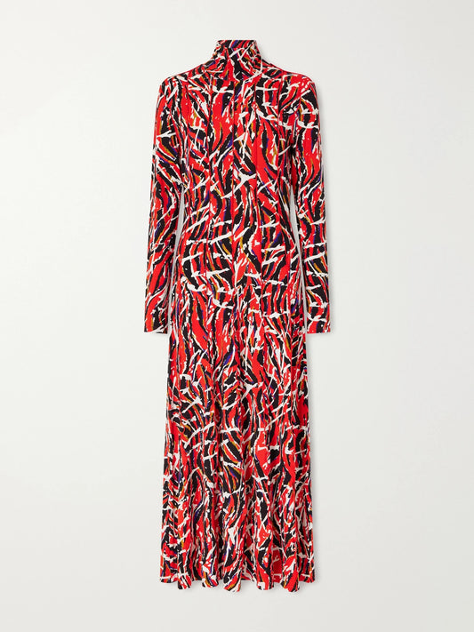 Proenza Schouler White Label Mabel Printed Jersey Maxi Dress