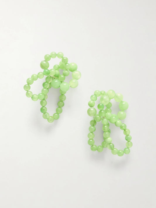 Beaded Calcite Earrings