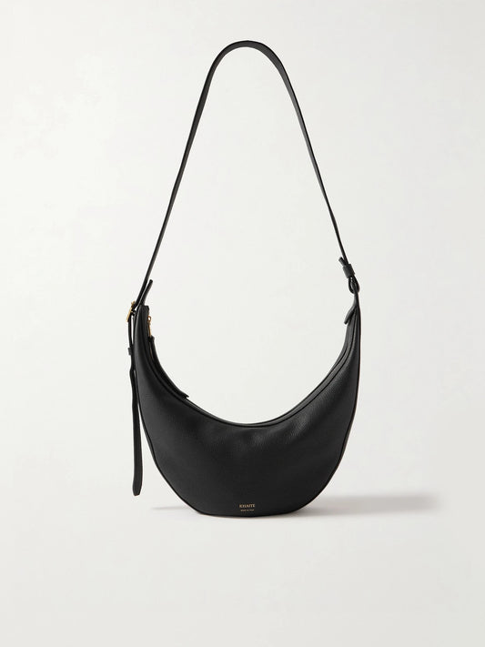 KHAITE Augustina Small Textured-leather Shoulder Bag