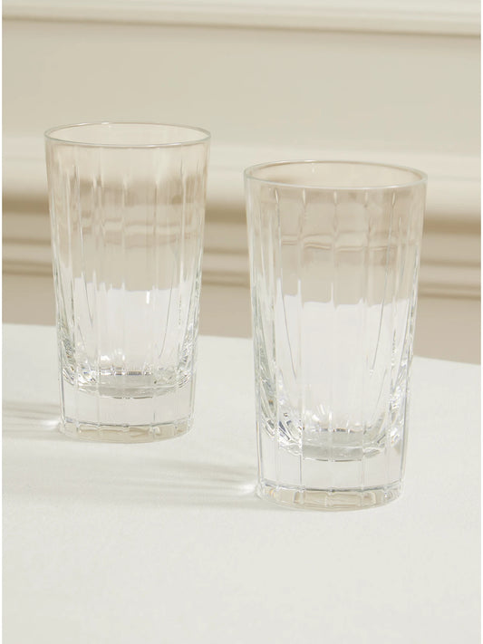 Iriana Set Of Two Crystal Highball Glasses