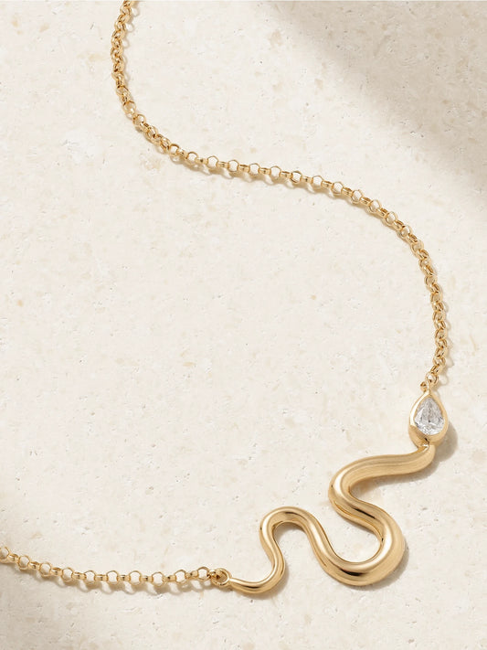 Boa 18-karat Gold Diamond Necklace