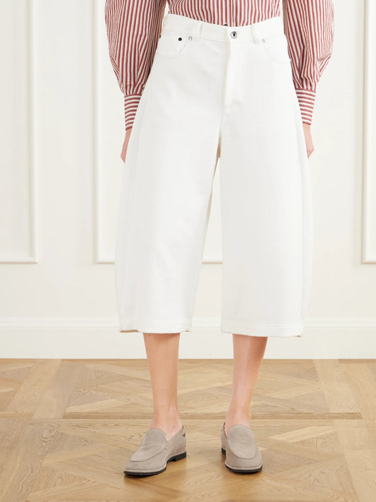 Brunello Cucinelli Cotton And Linen-blend Jersey Wide-leg Shorts