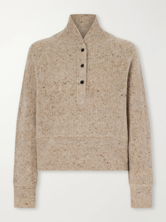 Co Cropped Wool And Cashmere-blend Turtleneck Sweater
