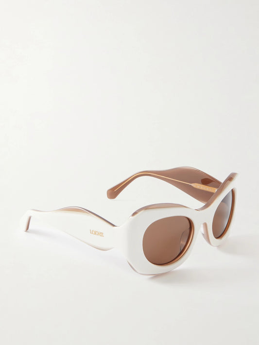 Loewe + Paula's Ibiza Rounded-frame Acetate Sunglasses