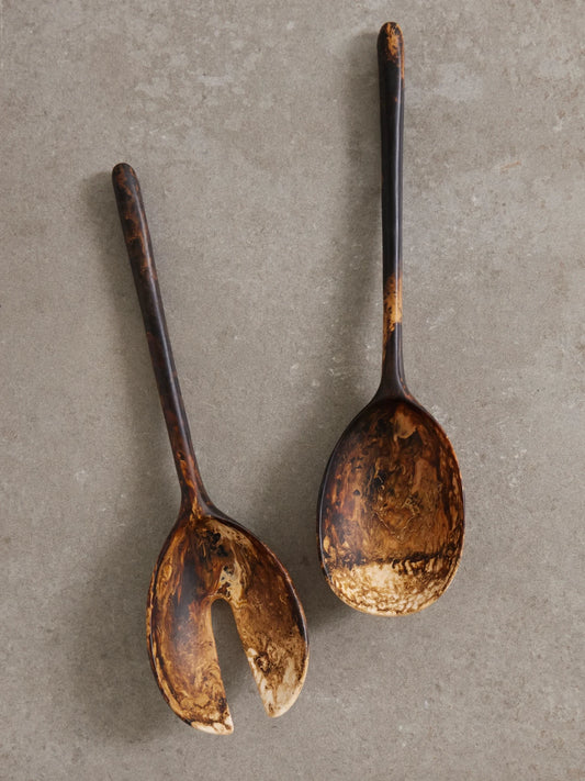 Stone Swirled Resin Servers