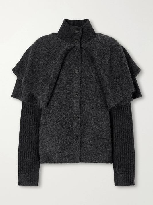 FRAME The Wrap Alpaca-blend Cardigan