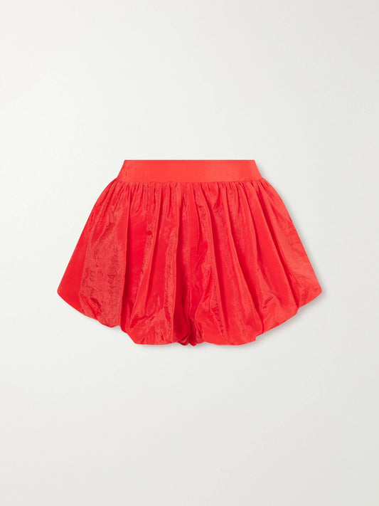 Alina Gathered Taffeta Shorts