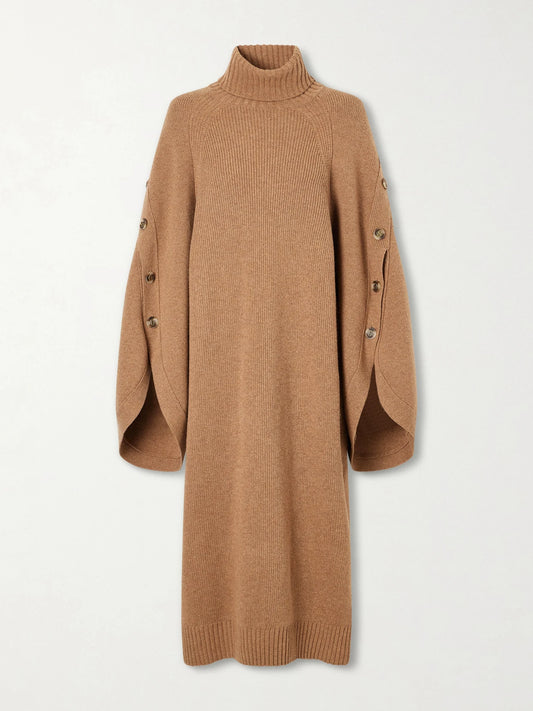 Zimmermann Valiant Buttoned Merino Wool Midi Dress