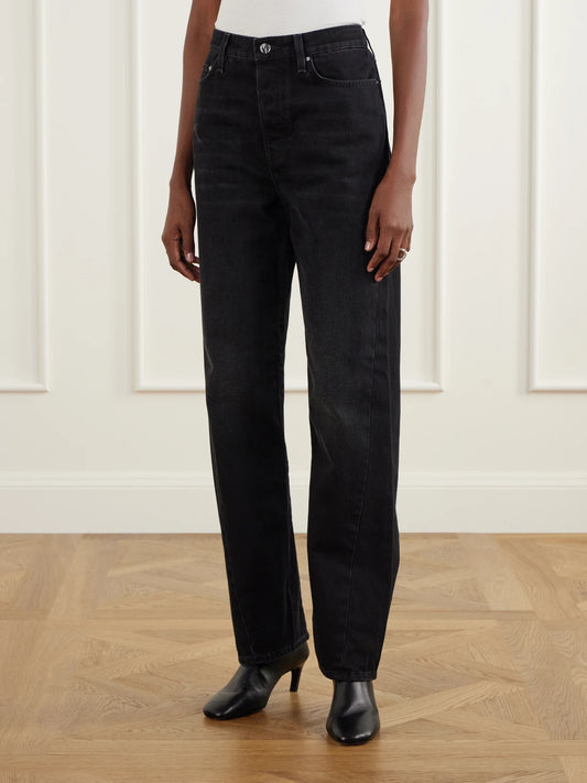 TOTEME Twisted Seam Mid-rise Straight-leg Jeans