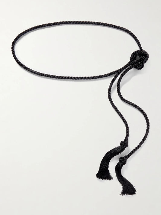 Tasseled Woven Cord Belt