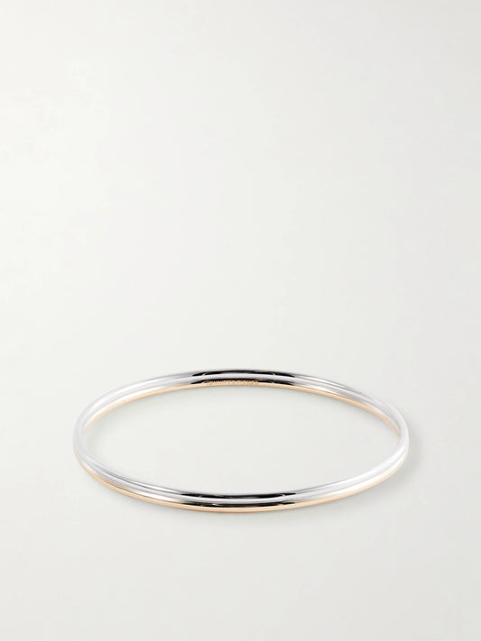Thread Gold And Silver-tone Bangle