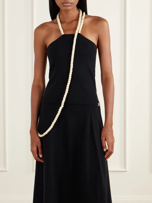 Extreme Candy Beaded-detail Cashmere-blend Knitted Tank