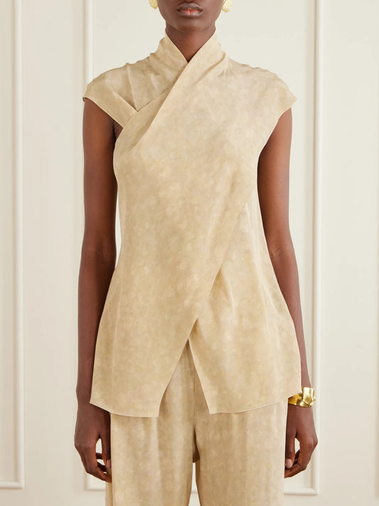 Cassiopea Silk-crepe Blouse