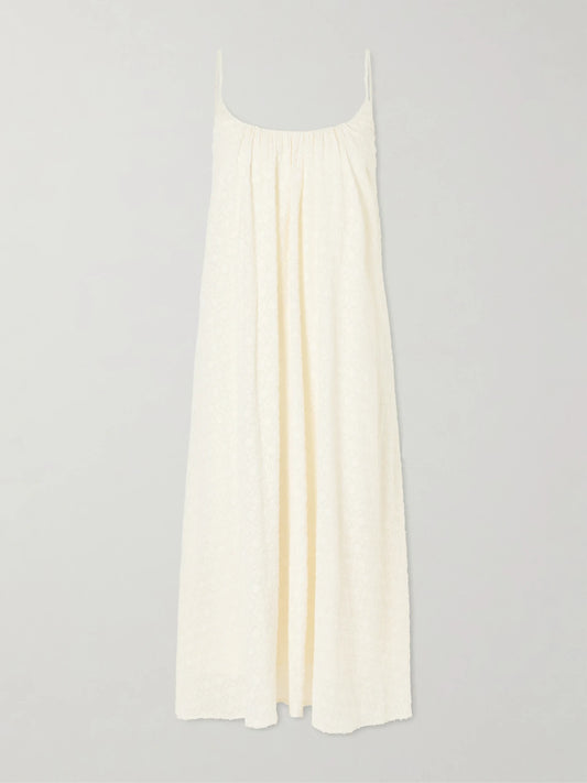 Confidentielle Draped Silk And Cotton-blend Coverup