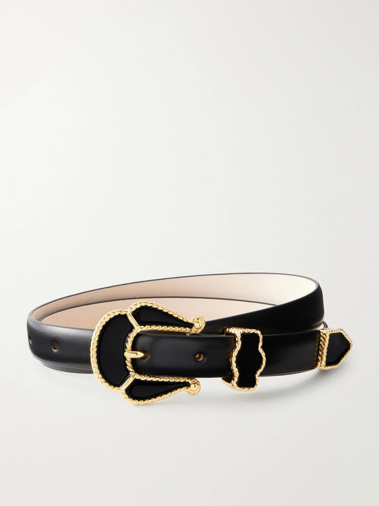 Déhanche Santo Enamel Leather Belt