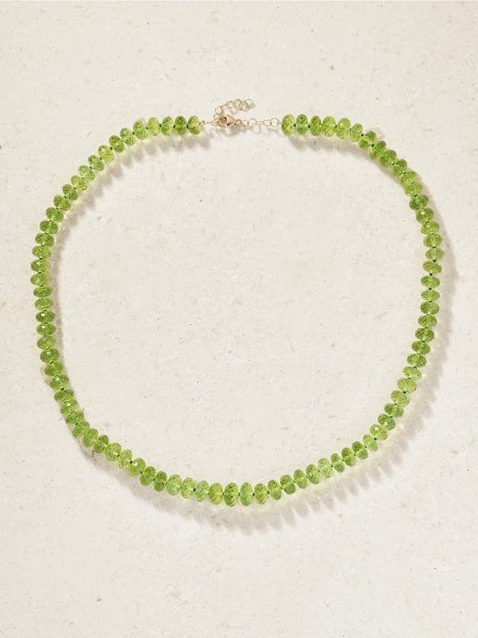 JIA JIA Oracle 14-karat Gold Peridot Necklace