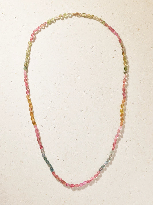 JIA JIA Arizona Candy 14-karat Gold Tourmaline Necklace
