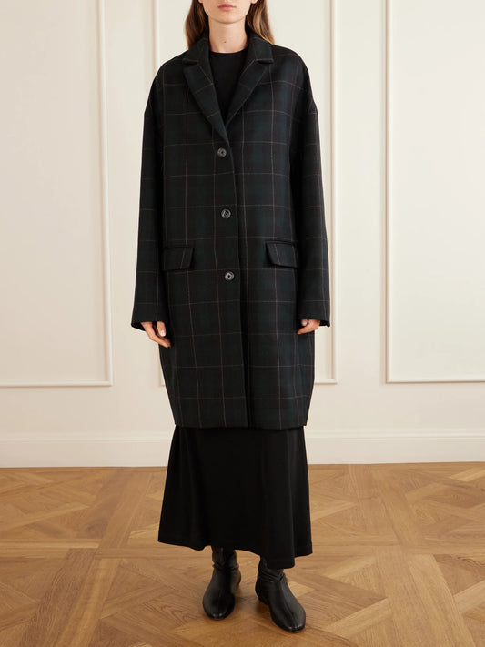 TOTEME Checked Wool-blend Coat