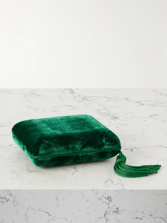 Tasseled Velvet Jewelry Case