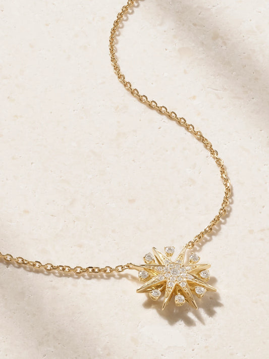 Starlight Mini Icon 18-karat Gold And Diamond Necklace