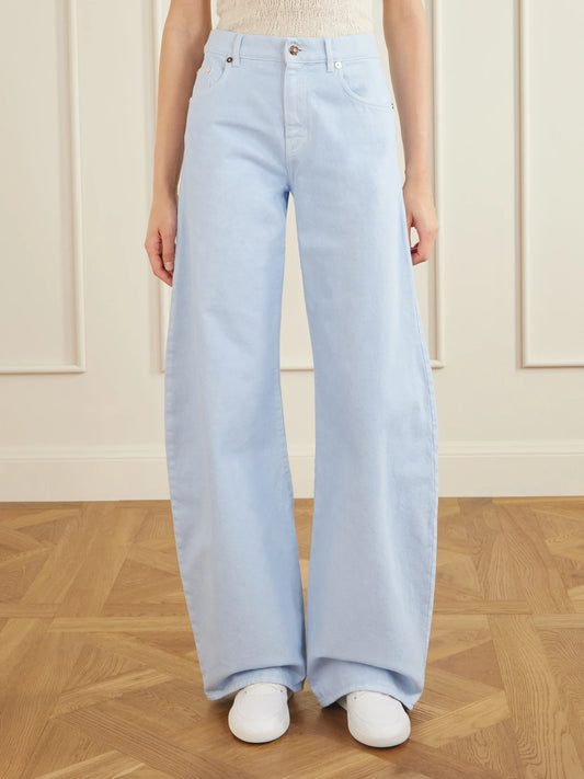 Amoret Mid-rise Wide-leg Jeans