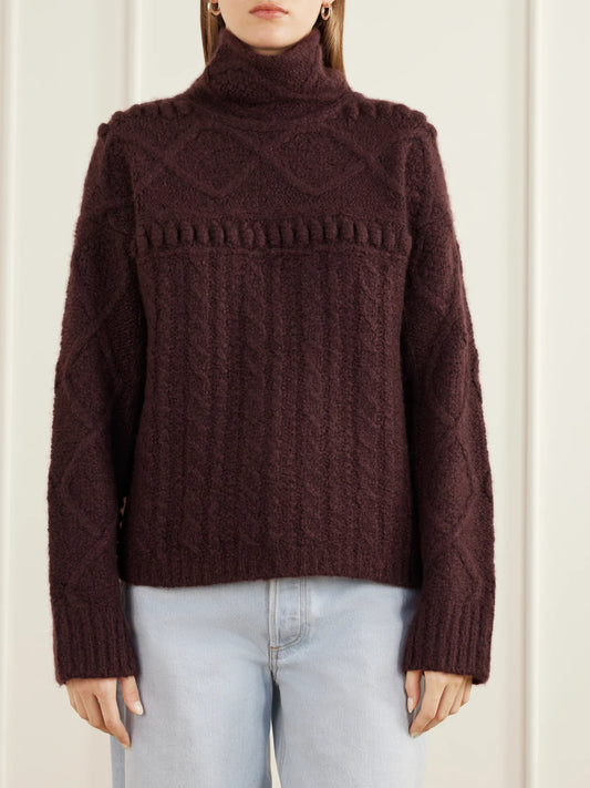 Guest In Residence Super Cloud Cashmere And Silk-blend Knitted Turtleneck Sweater