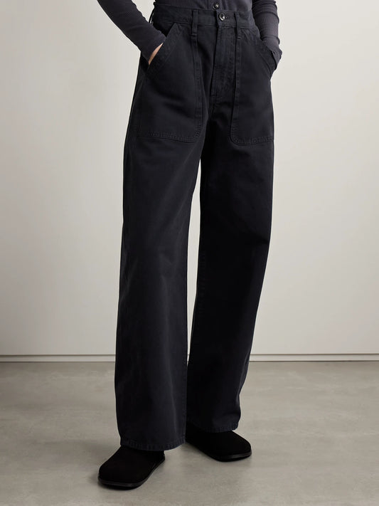 Ayla Cargo High-rise Wide-leg Jeans
