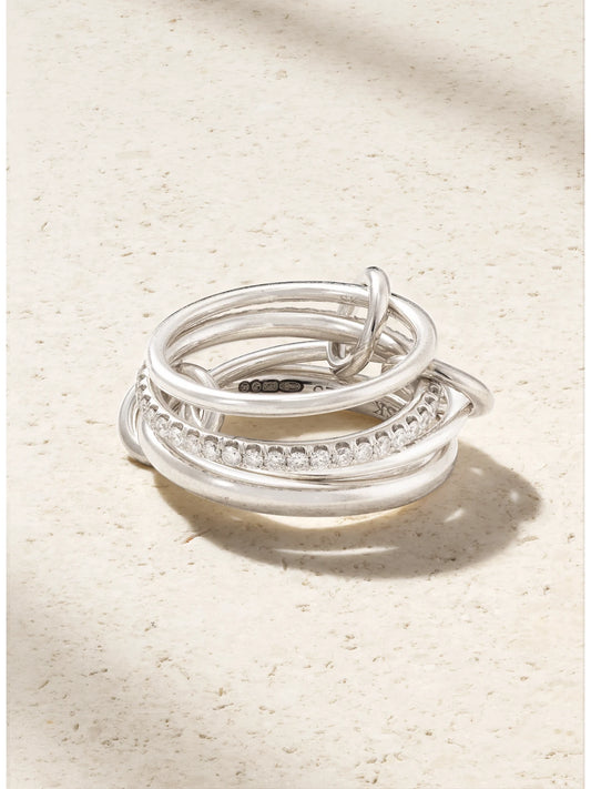 Nimbus Sterling Silver Diamond Ring