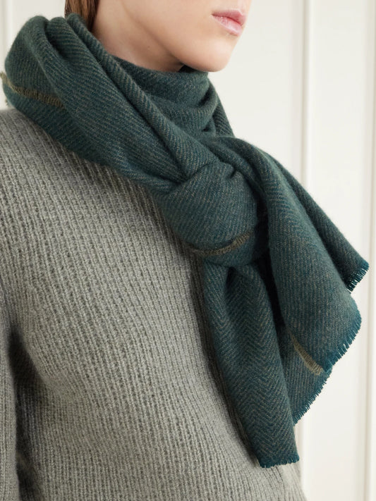 Johnstons of Elgin Mountain Twill Cashmere Scarf