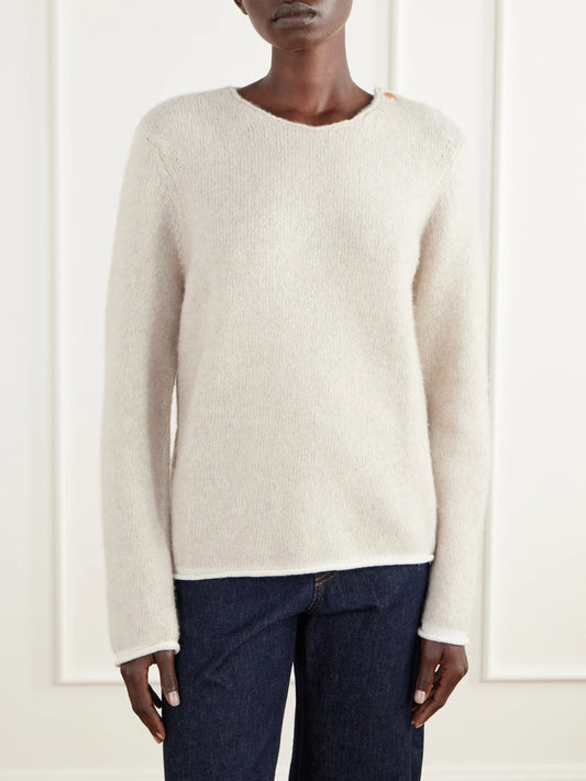 God's True Carnelian Cashmere-bouclé Sweater