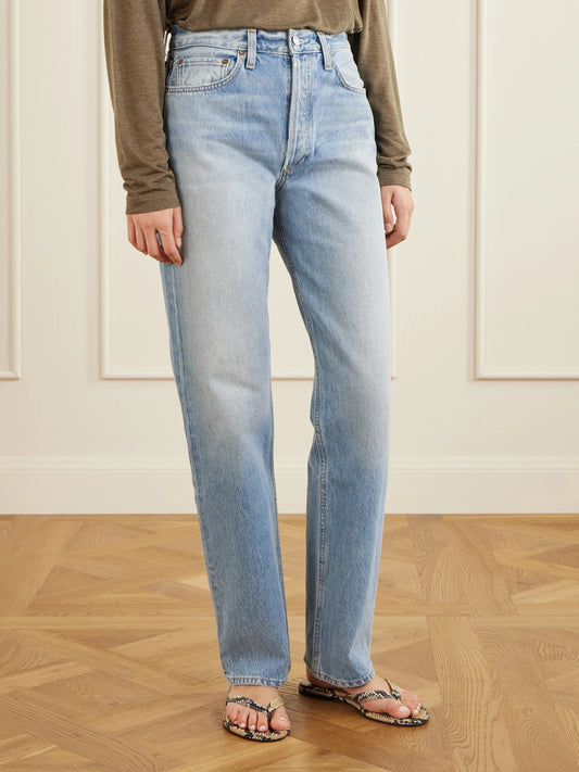 AGOLDE Kelly High-rise Straight-leg Jeans