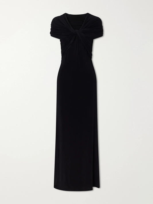 TOVE Rama Gathered Jersey Maxi Dress