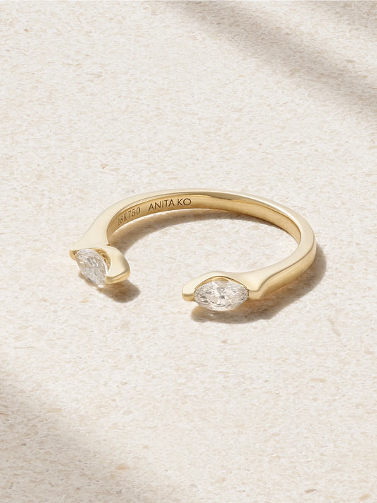 Orbit 18-karat Gold Diamond Ring