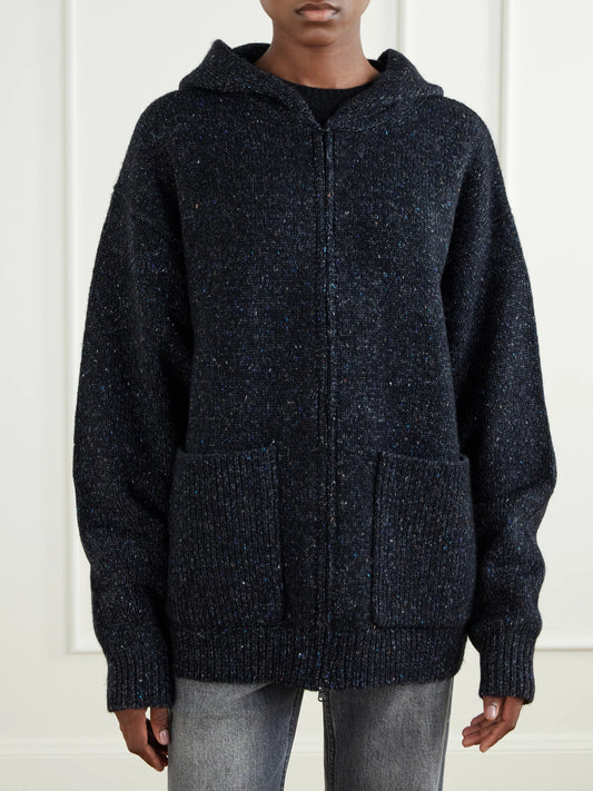 Tibi Hooded Wool-blend Tweed Jacket