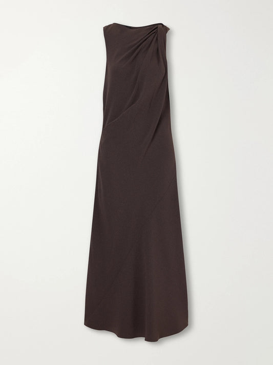 Theory Knotted Crepe Midi Dress