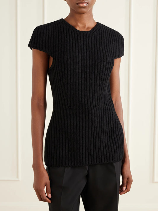 Jil Sander Ribbed Wool Blouse