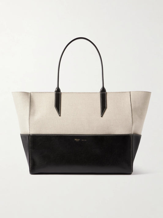 Métier Incognito 36 Linen And Leather Tote