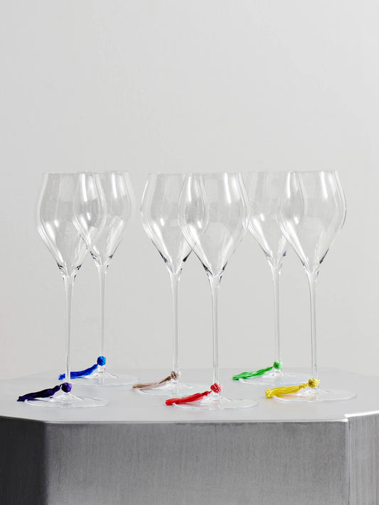 Set Of Six Champagne Glasses