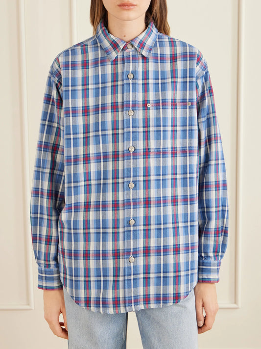 Checked Plaid Cotton Workshirt