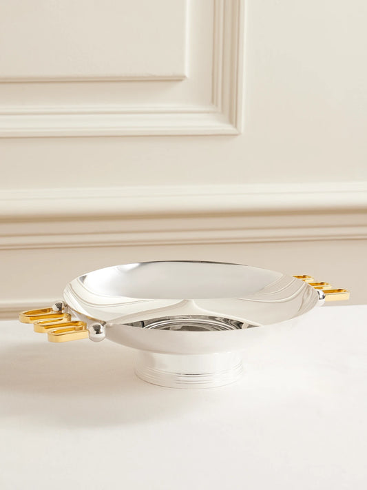 Silver-plated And Gold-tone Bowl