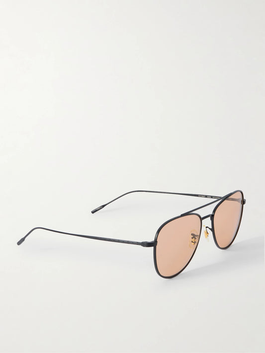 Aviator-style Metal Sunglasses
