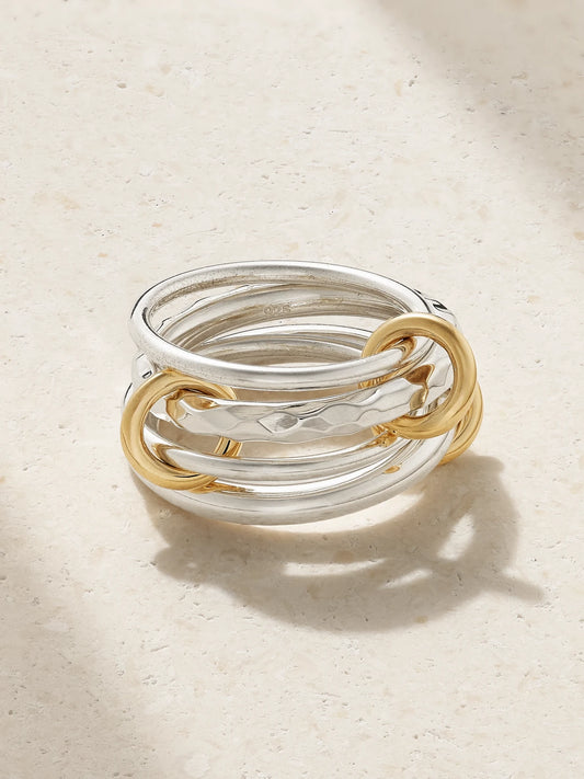 Cici Petite Sterling Silver And 18-karat Gold Ring